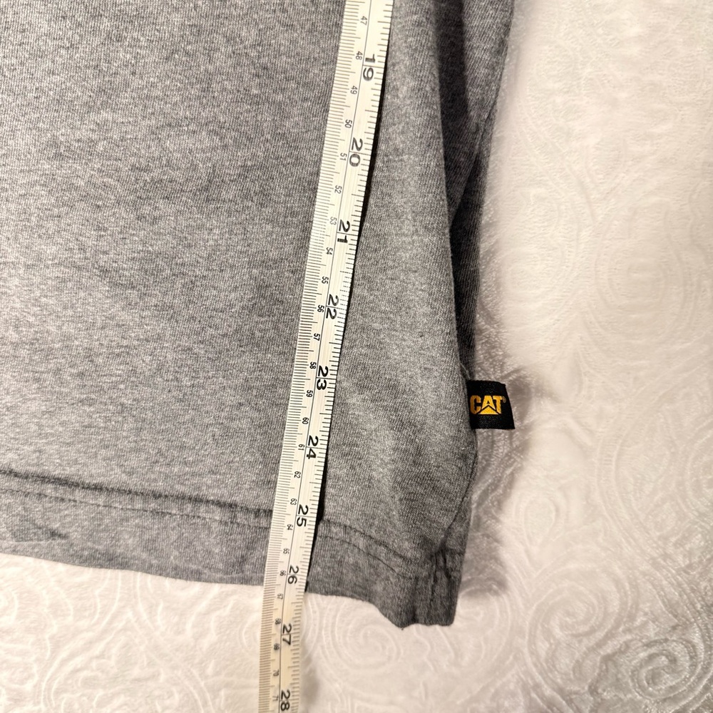 CAT Men’s Gray Logo Graphic T-Shirt Size M - Picture 7 of 9